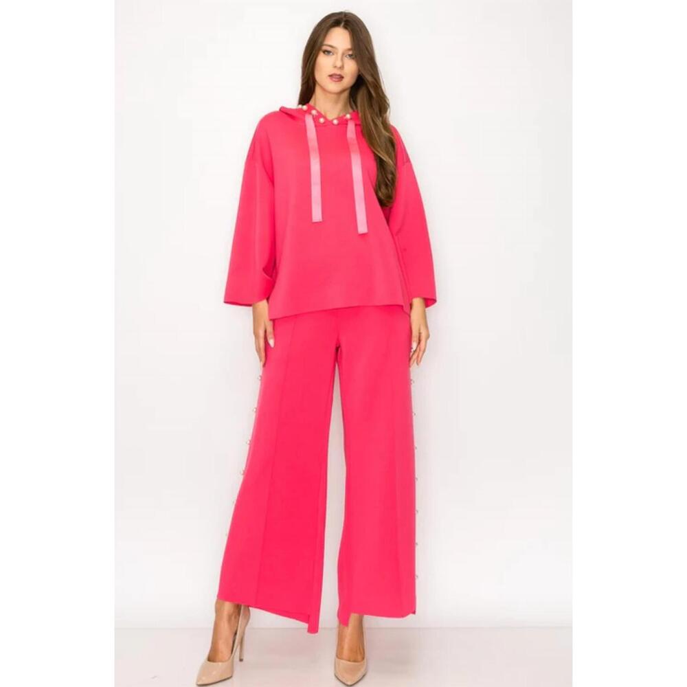 NEW JOH francine hoodie in coral